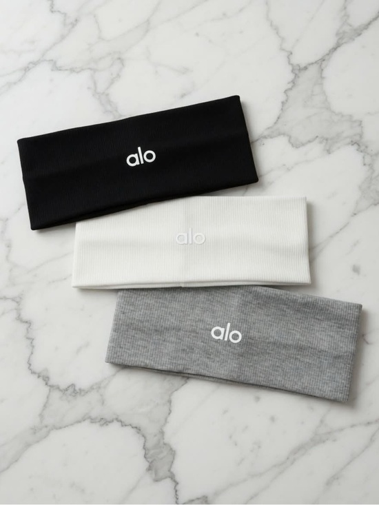 ALO Yoga Accessories - ALO Yoga Trio Headbands in Black, White, and Gray